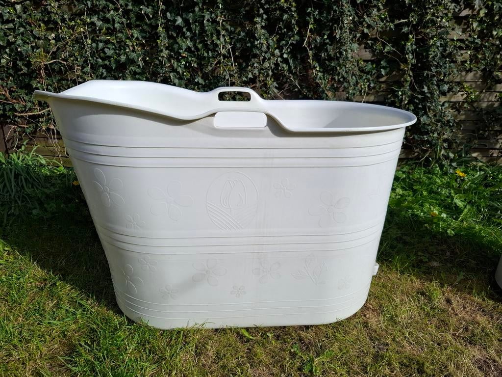 Bath Bucket - Wit - 185L - Mobiele Badkuip, Ophalen, Gebruikt, Wit, Overige typen