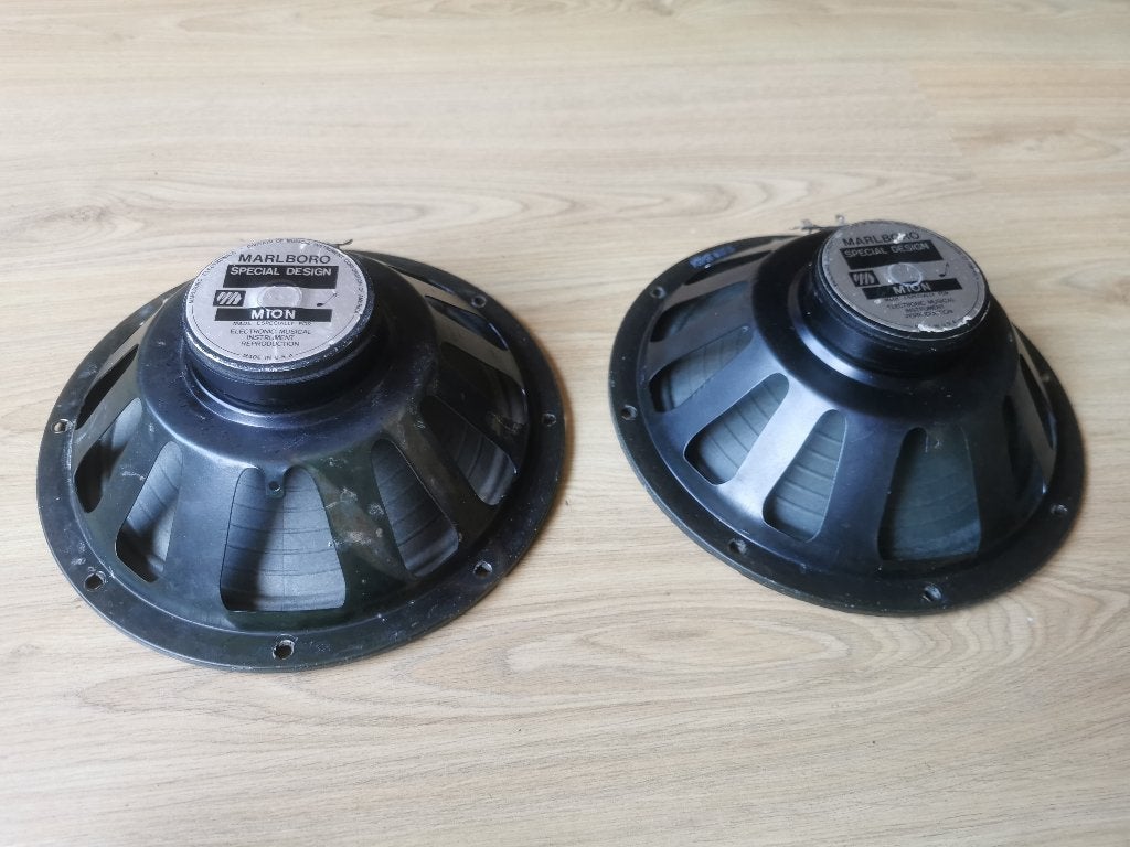2 X Marlboro 10" speaker - ceramisch - 30 watt - 16 ohm, Overige merken, Verzenden, Overige typen, Zo goed als nieuw
