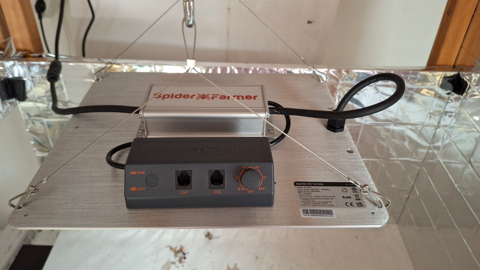 Spider Farmer SF-1000 LED Kweeklamp - Zo goed als nieuw, Tuin en Terras, Ophalen of Verzenden, Zo goed als nieuw, Kweeklamp