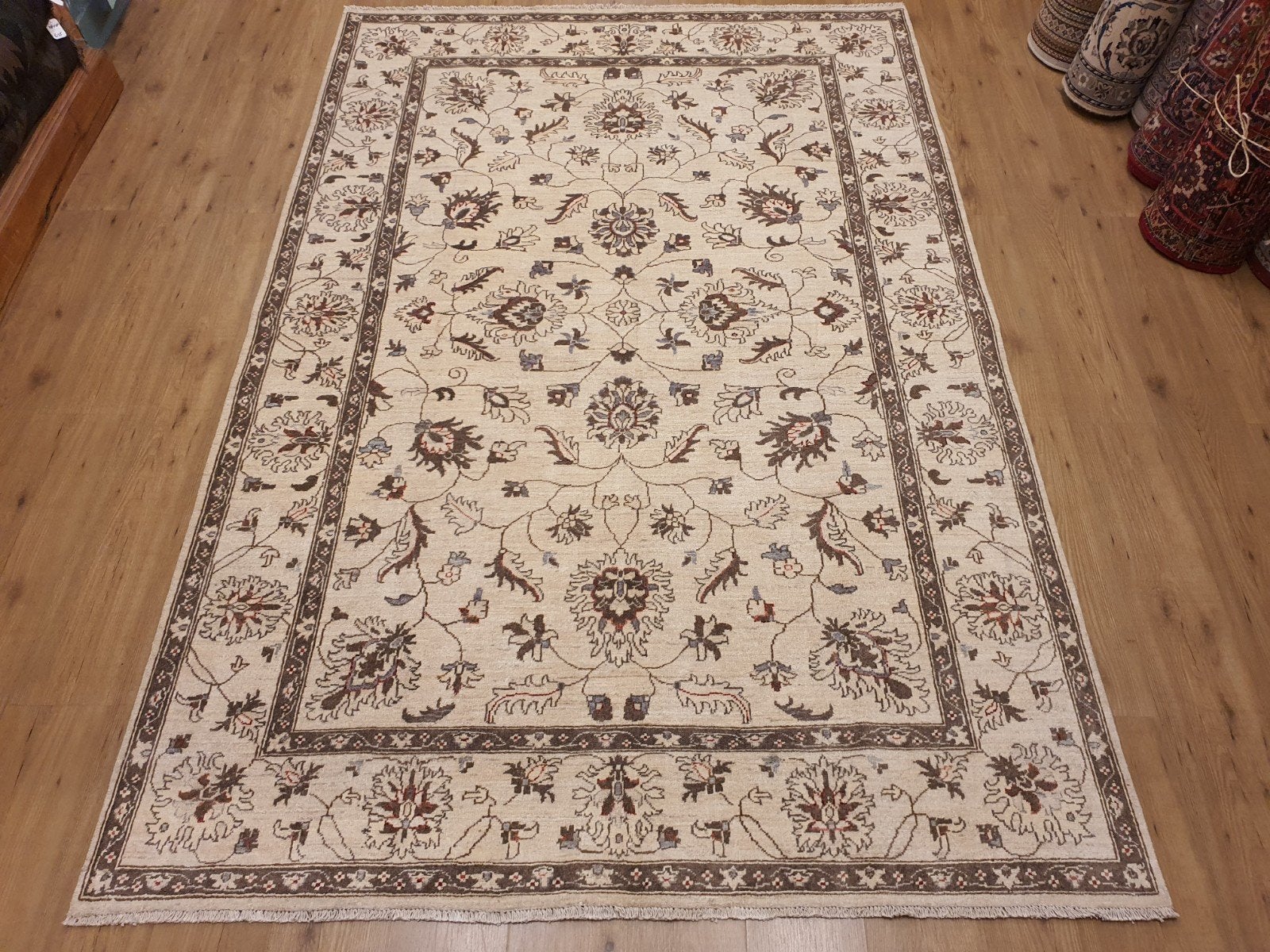 Nieuw handgeknoopt oosters tapijt ziegler 271x180, Info@SlatsAntiek.nl, Bruin, Perzisch, 150 tot 200 cm
