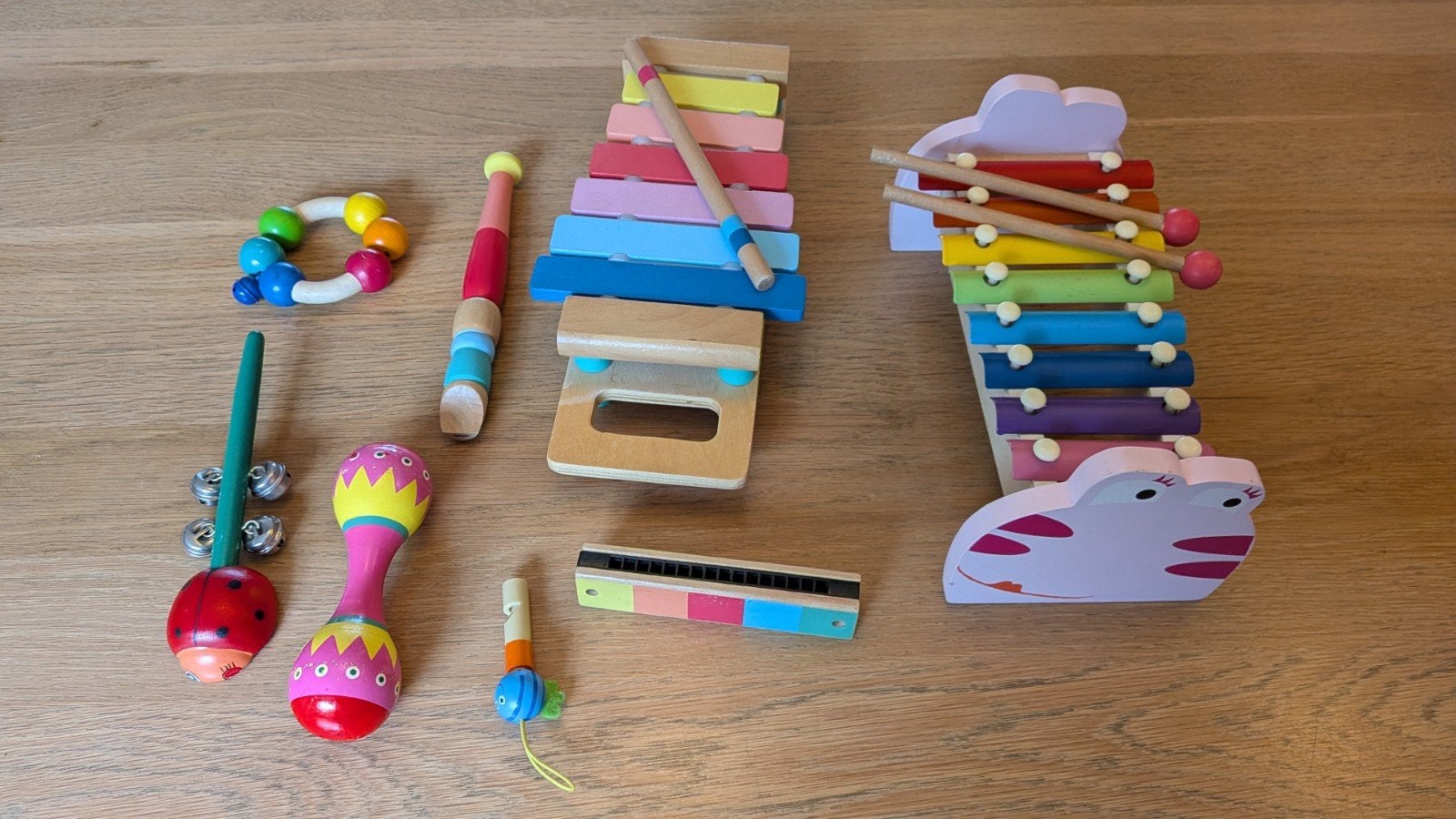 Houten Muziekinstrumenten Set voor Kinderen, Kinderen en Baby's, Ophalen of Verzenden, Gebruikt, Overige typen