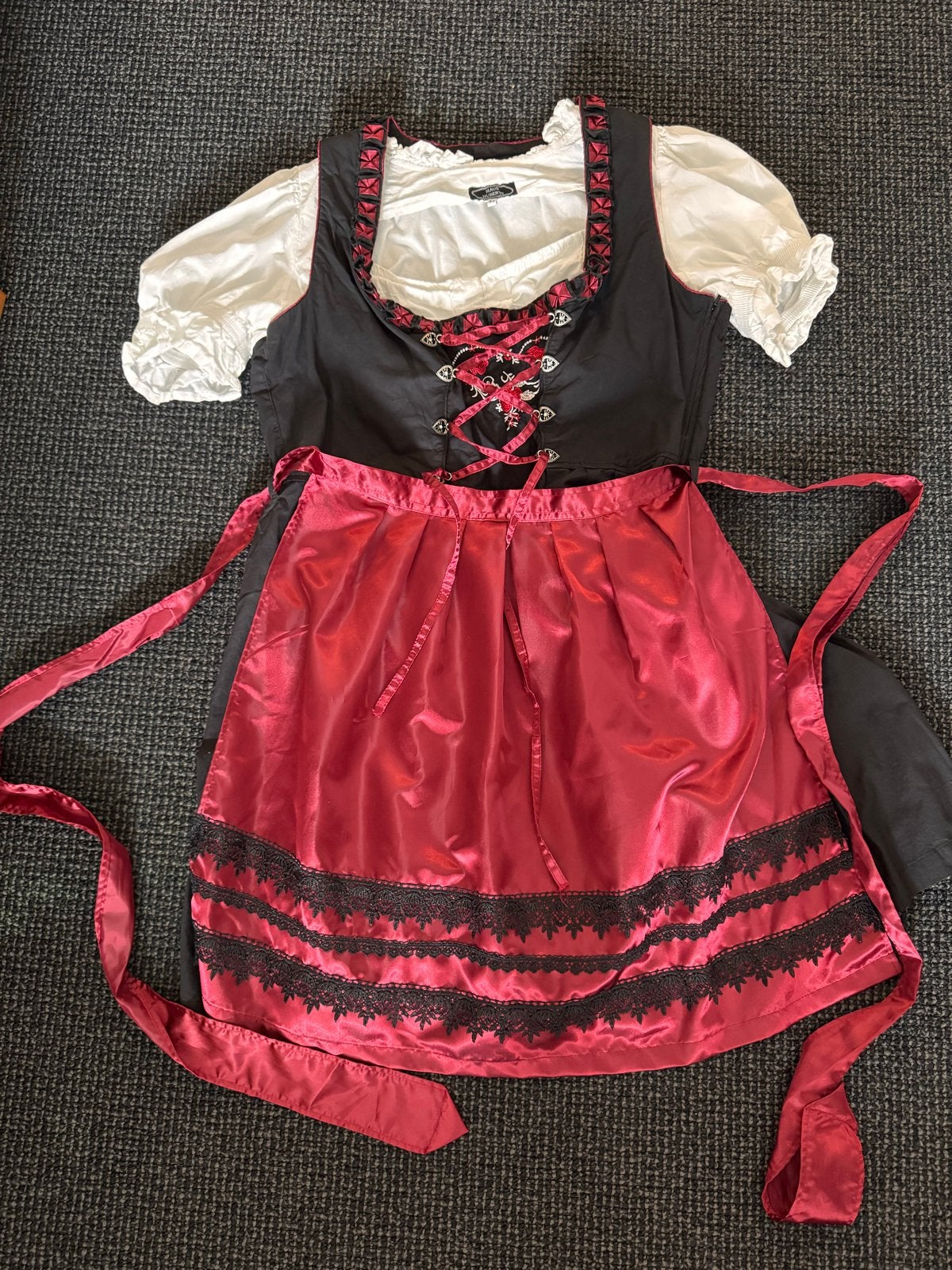 Dirndl jurk van Haus Huberts, maat 54, Ophalen, Maat 46/48 (XL) of groter, Kleding, Overige thema's