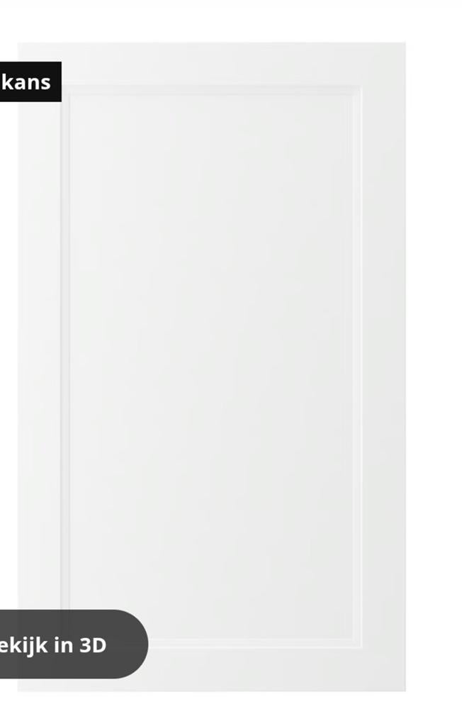 Axstad deur ikea keuken mat wit 60 x 100, Huis en Inrichting, Ophalen of Verzenden