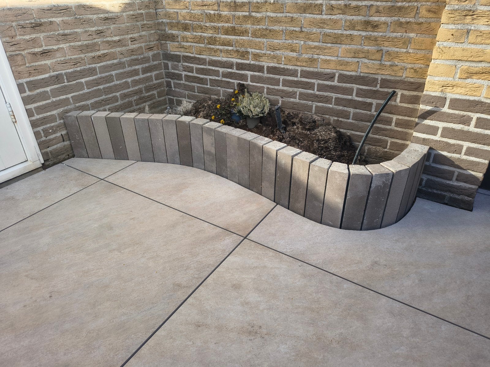 Granuluxe XL 40x8x8cm Zand 37 stuks border blokken / stenen, Ophalen, Nieuw, Beton, Klinkers