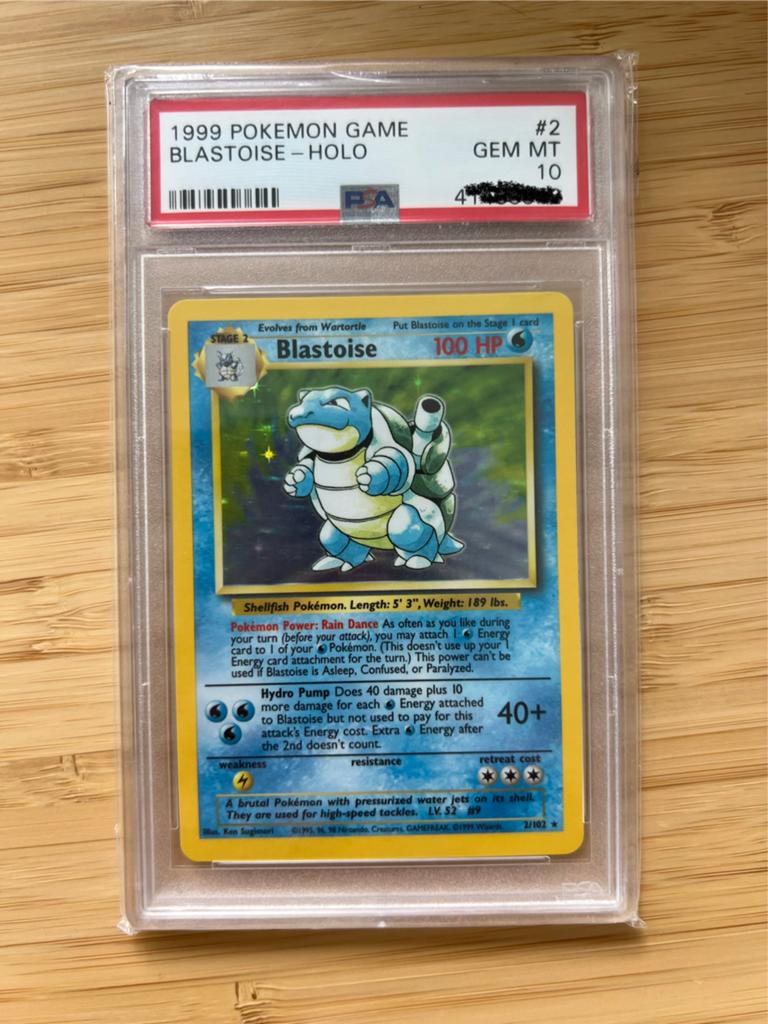 Blastois Base Set PSA 10 GEM MINT Pokémon Kaart, Hobby en Vrije tijd, Verzamelkaartspellen | Pokémon, Ophalen, Zo goed als nieuw