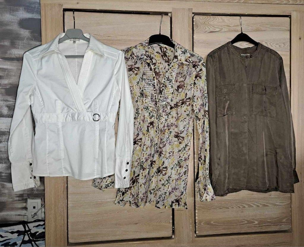 Blouses Ambiente, Karen Millen of Closed, Mt M, Ophalen of Verzenden, Zo goed als nieuw, Maat 38/40 (M), Wit