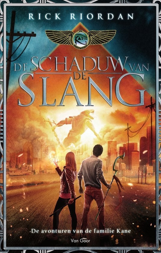 Rick Riordan - De schaduw van de slang, Ophalen of Verzenden, Zo goed als nieuw