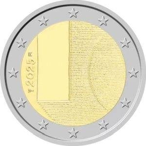 2 Euro Finland 2025 UNC - Staatsbezoeken, Verzenden, Finland, 2 euro, Losse munt
