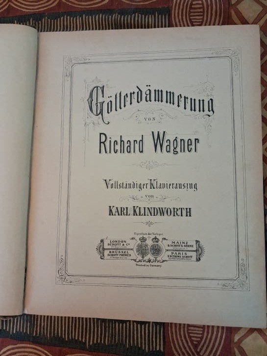 partituur Gotterdammrung Richard Wagner  . Klavierauszug., Gebruikt, Klassiek, Ophalen of Verzenden, Artiest of Componist