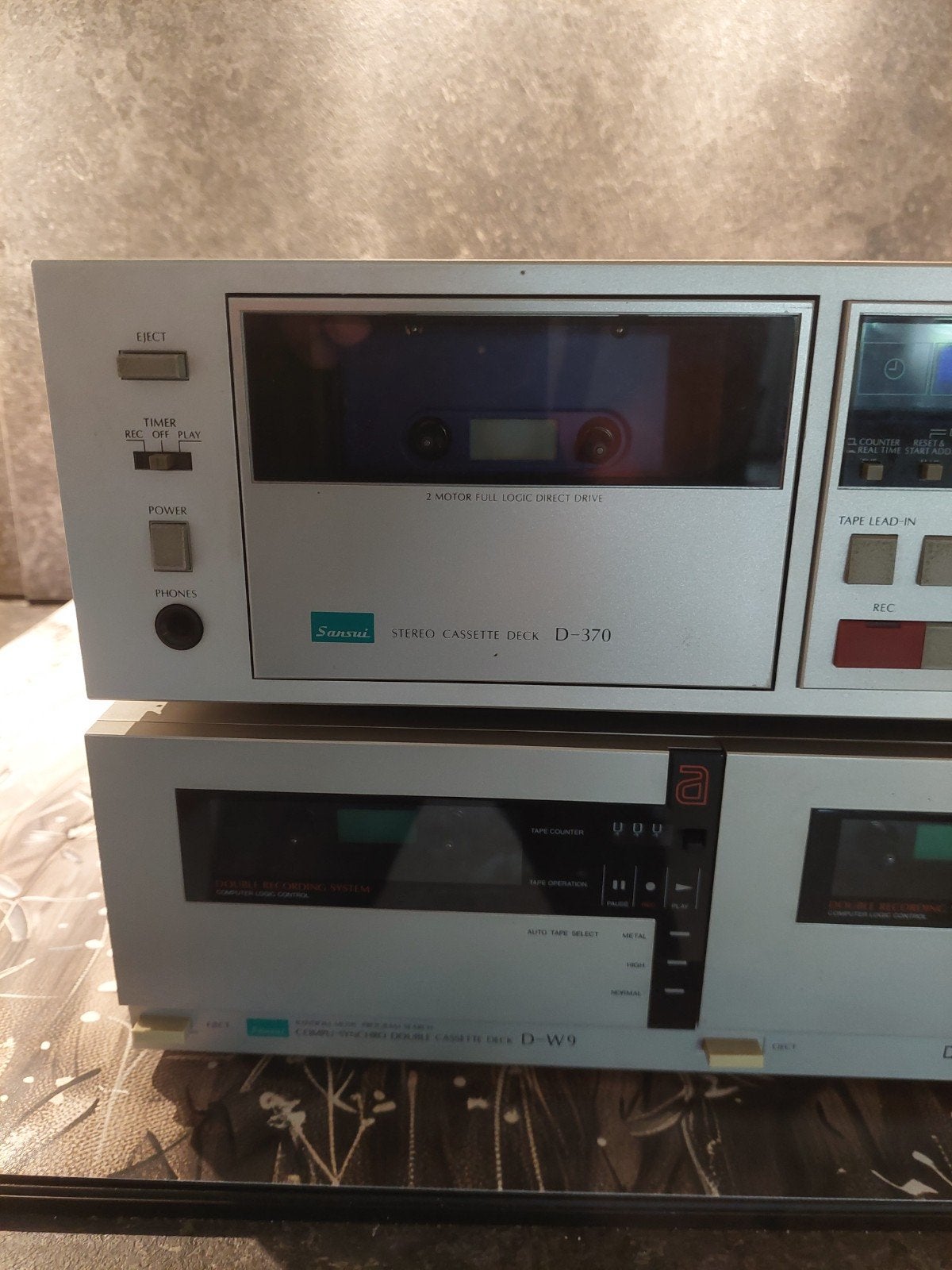 Sansui D-370 Stereo Cassette Deck voor onderdelen, Ophalen of Verzenden, Enkel, Overige merken, Tape counter