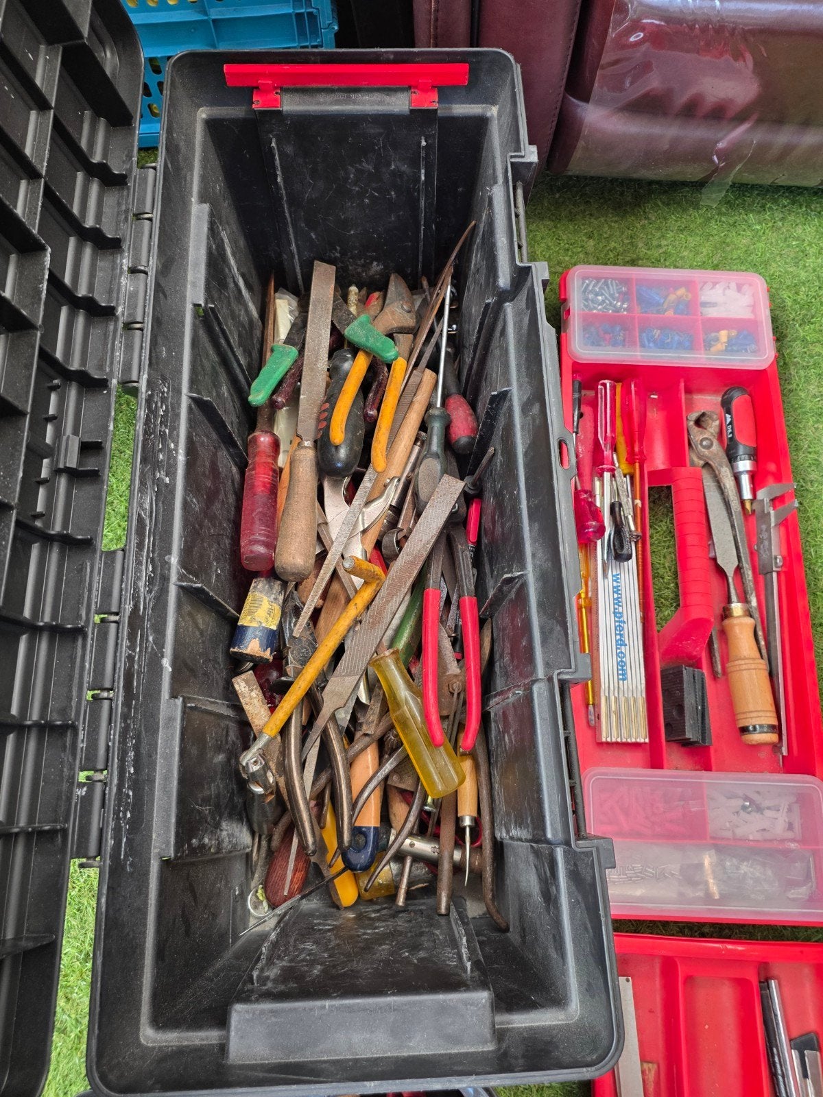 schuur opruiming 3 kisten gereedschap zie foto's, Ophalen, Gebruikt