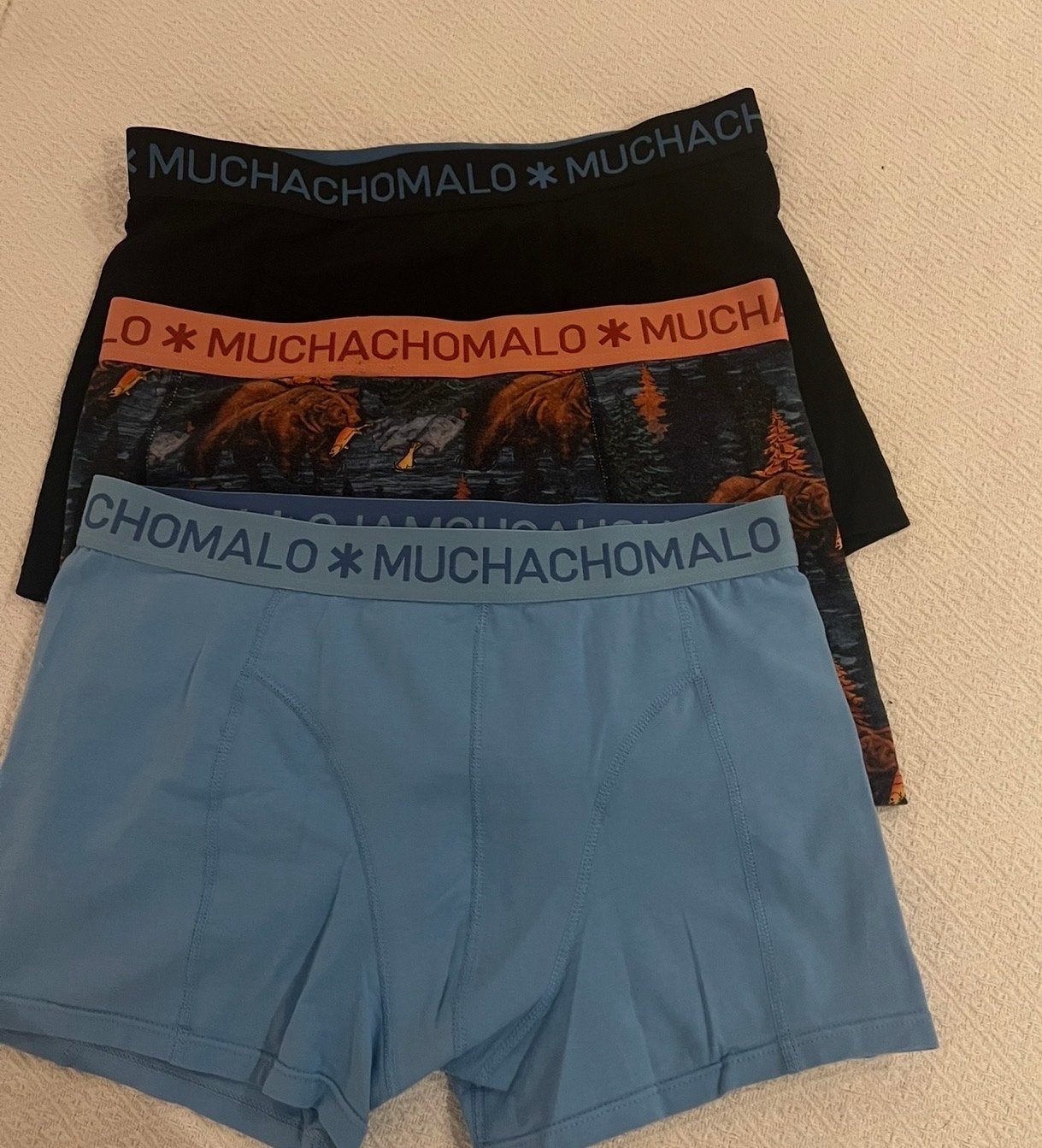 Muchachomalo Boxershorts Maat L - Set van 3, Ophalen, Zwart, Boxer