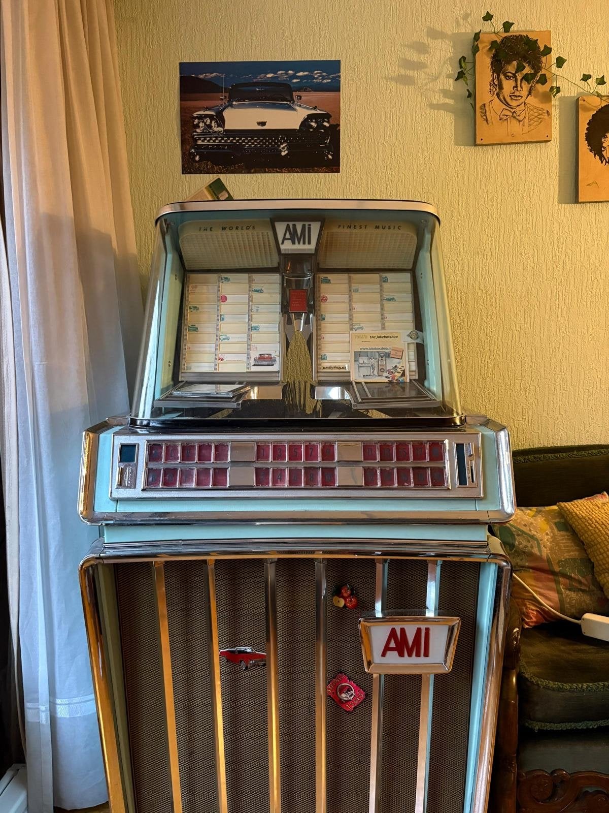 Mooie Ami jukebox, werkend, kleine servicebeurt nodig, Verzamelen, Automaten | Jukeboxen, Ophalen, Gebruikt, 1950 tot 1960, Ami