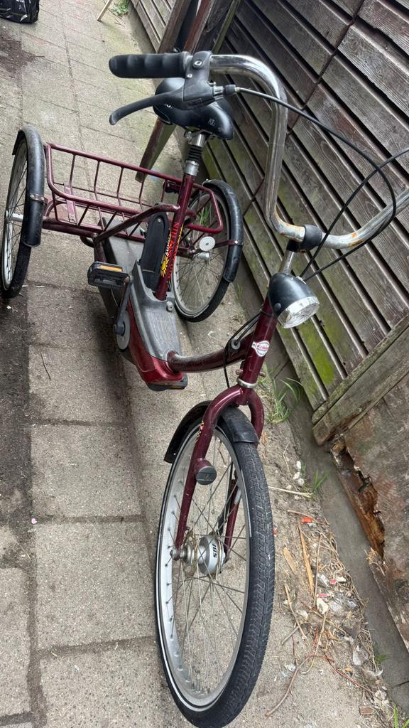 Driewieler in goede staat met lichte roest, Fietsen en Brommers, Fietsen | Driewielfietsen, Ophalen, Gebruikt