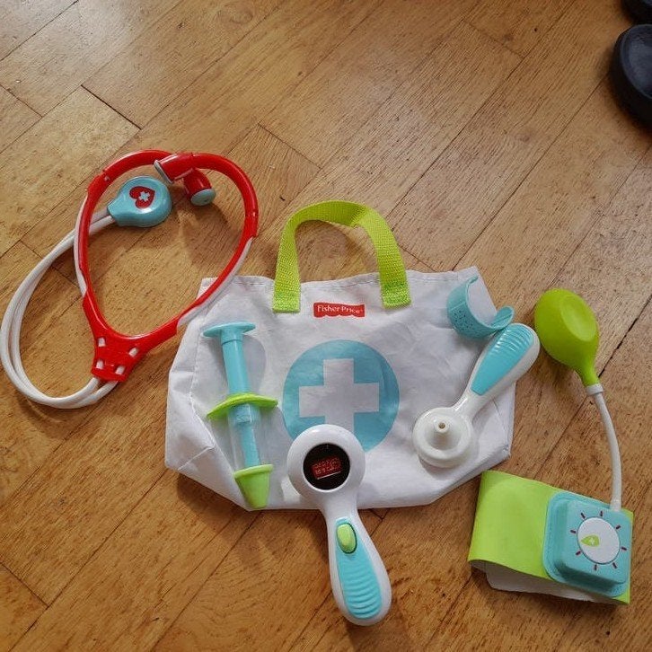 Fisher-Price Doktersset met accessoires, Ophalen of Verzenden, Gebruikt, Speelset