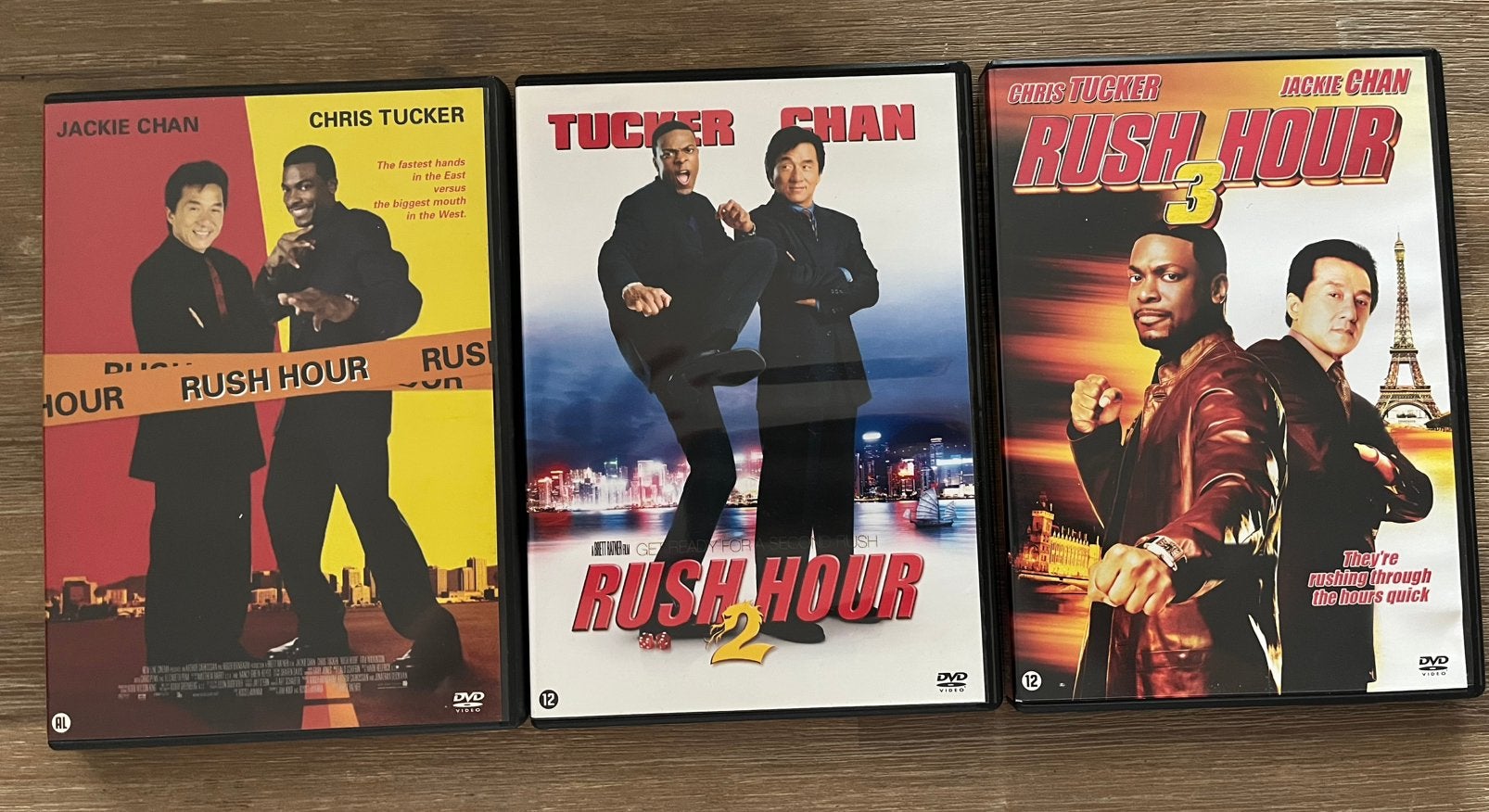 Rush Hour 1, 2 & 3 !!, Ophalen of Verzenden, Zo goed als nieuw, Actiekomedie, Nederlands