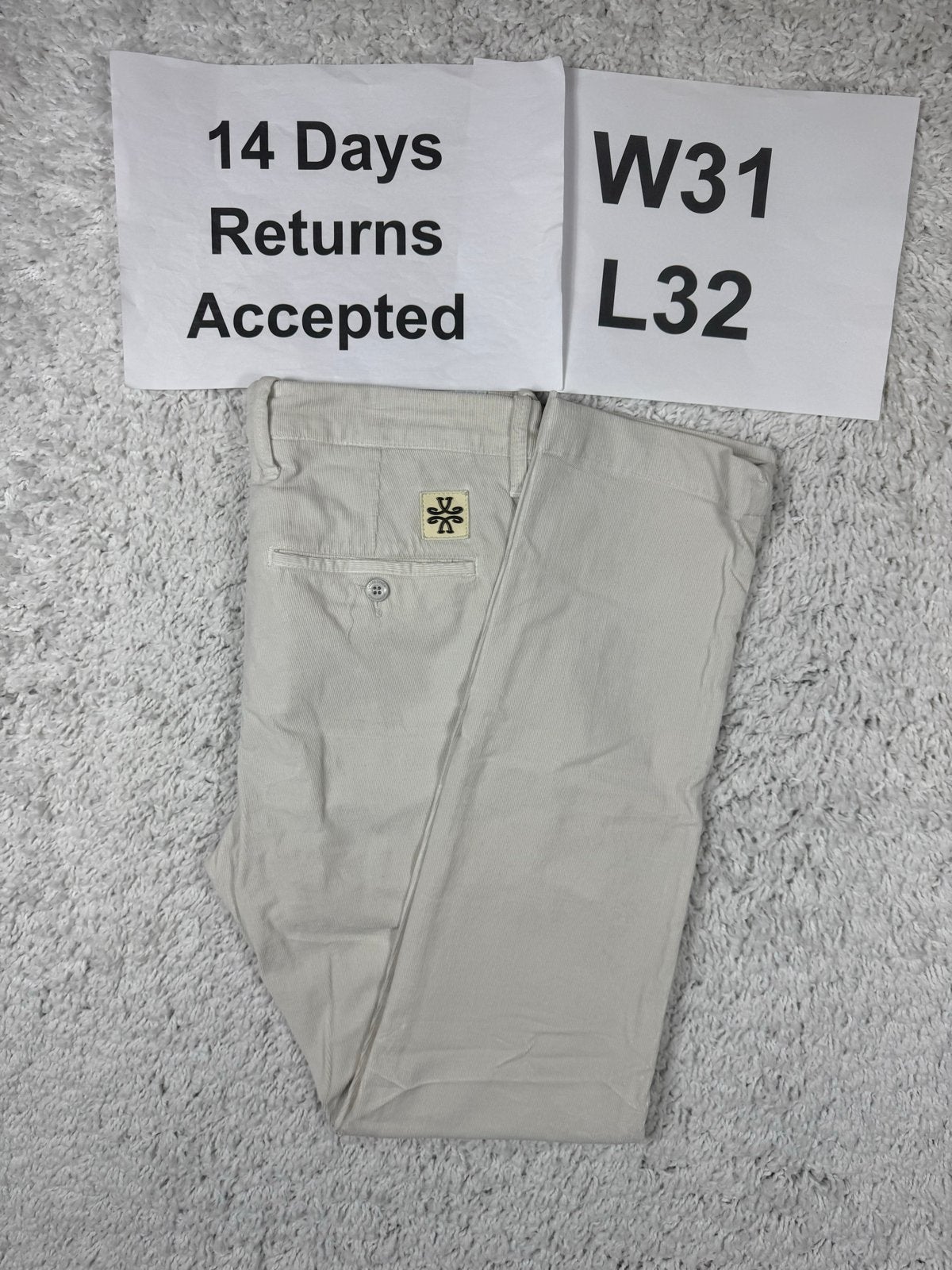 Jacob Cohën Bobby Corduroy Chino - Slim Fit Wit W31 L32 2915, Wit, B, Ophalen of Verzenden, Zo goed als nieuw
