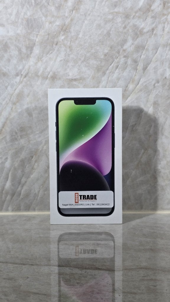 Apple iPhone 14 128GB Zwart, Telecommunicatie, 128 GB, ., Zwart, Nieuw