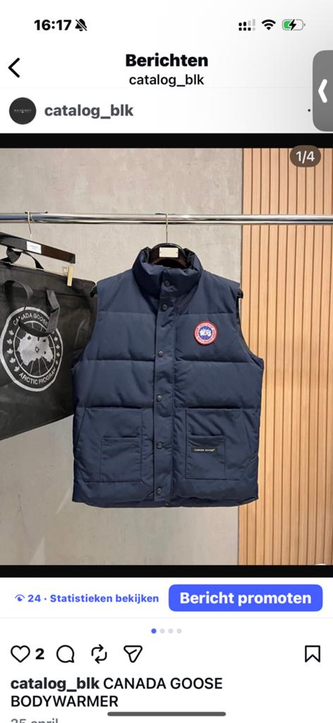 CANADA GOOSE BODYWARMER, Kleding | Heren, Bodywarmers, Zo goed als nieuw, Overige maten, Zwart, Ophalen of Verzenden