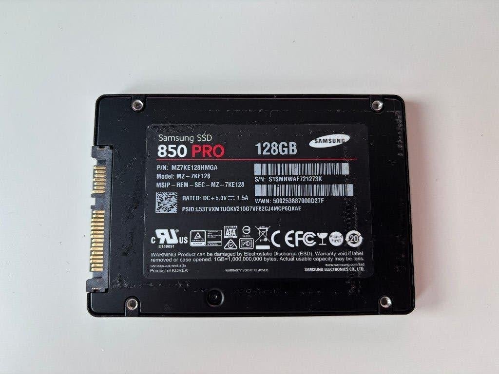 Samsung SSD 850 pro 128gb, Computers en Software, Harde schijven, Ophalen, Intern, Gebruikt, Samsung