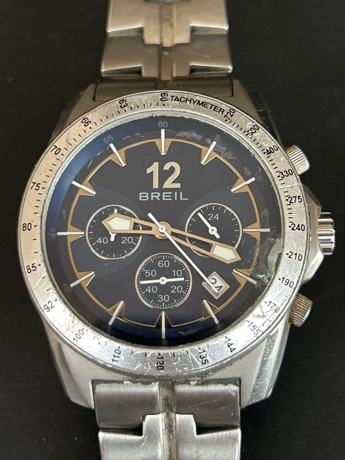 Breil Heren Chronograaf Horloge - Gebruikt, Overige merken, Gebruikt, Staal, Polshorloge