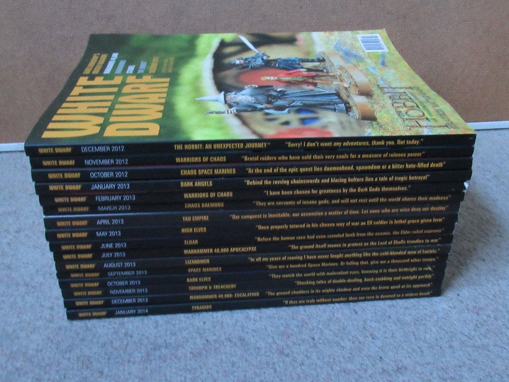 16x White Dwarf Magazines okt. 2012 t/m jan. 2014, Boeken, Tijdschriften en Kranten, Verzenden, Nieuw, Overige typen