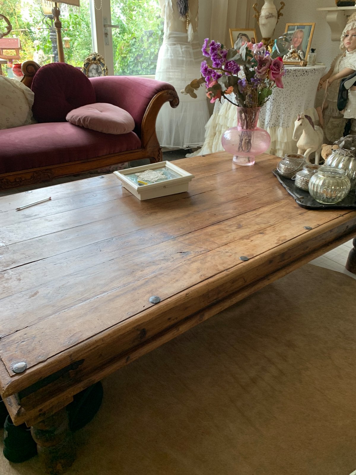 Grote salontafel, Huis en Inrichting, Tafels | Salontafels, Ophalen, 100 tot 150 cm, 50 tot 100 cm, Zo goed als nieuw