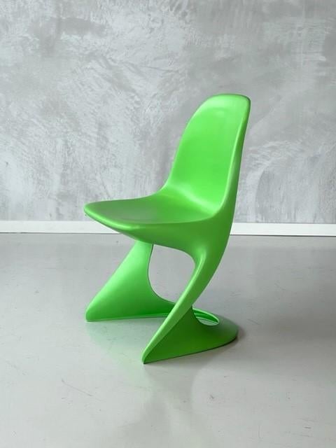 Casalino eettafelstoel vintage Casala space age groen, Kunststof, Casala, Overige kleuren, Ophalen of Verzenden