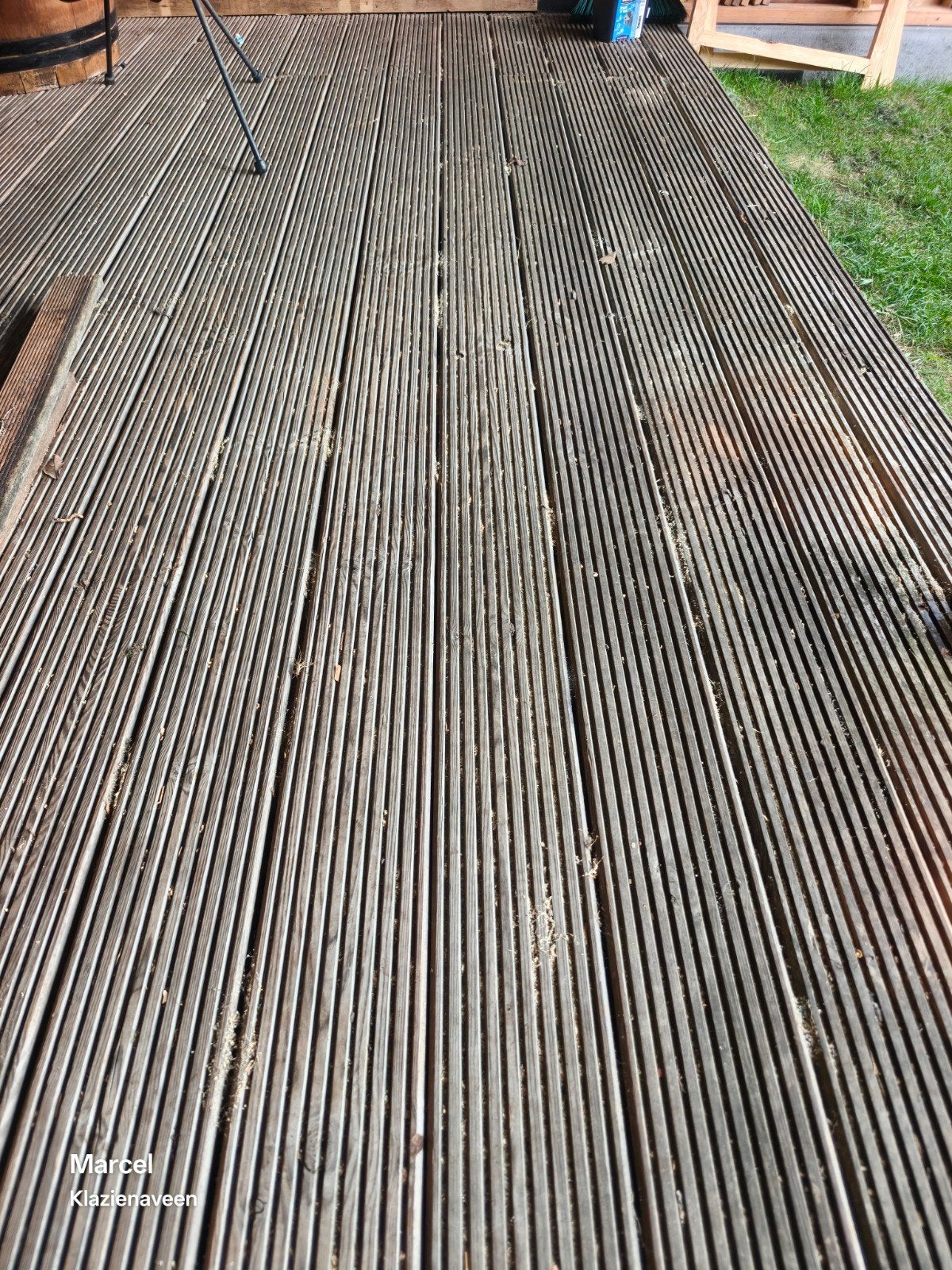 Houten vlonderplanken voor terras of balkon, Tuin en Terras, Ophalen, Gebruikt, Hout