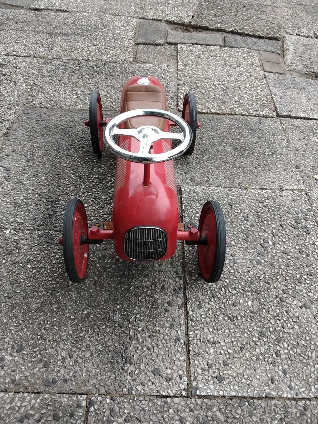 Retro loopauto kleur rood € 30, Ophalen of Verzenden, Gebruikt