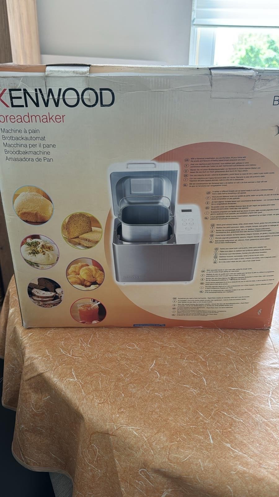 Kenwood Broodmachine, Witgoed en Apparatuur, Broodbakmachines, Nieuw, Met timer, 800 tot 1200 gram deeg, Kijkvenster, Ophalen of Verzenden
