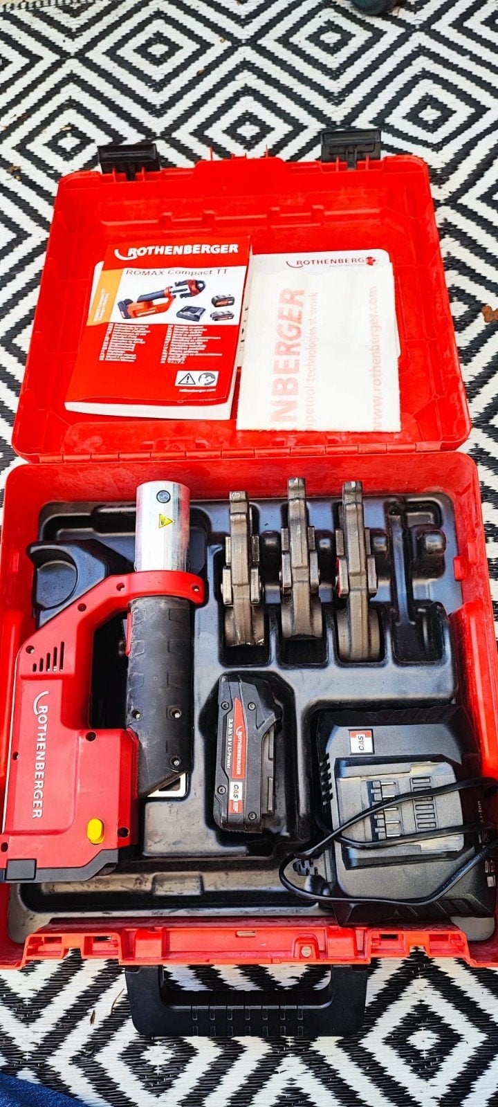 Rothenberger ROMAX Compact TT Accu Perstang Set, Ophalen, Overige merken, Overige typen, Zo goed als nieuw