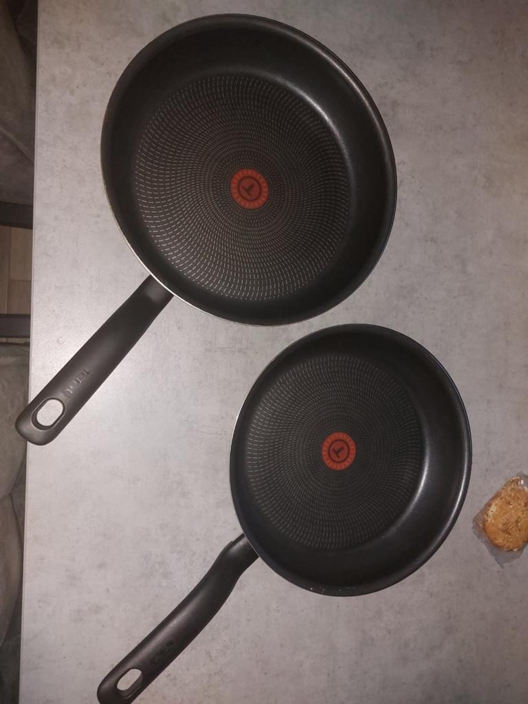2 philips pannen hapjespannen, Ophalen, Zo goed als nieuw, Rvs, Pannenset
