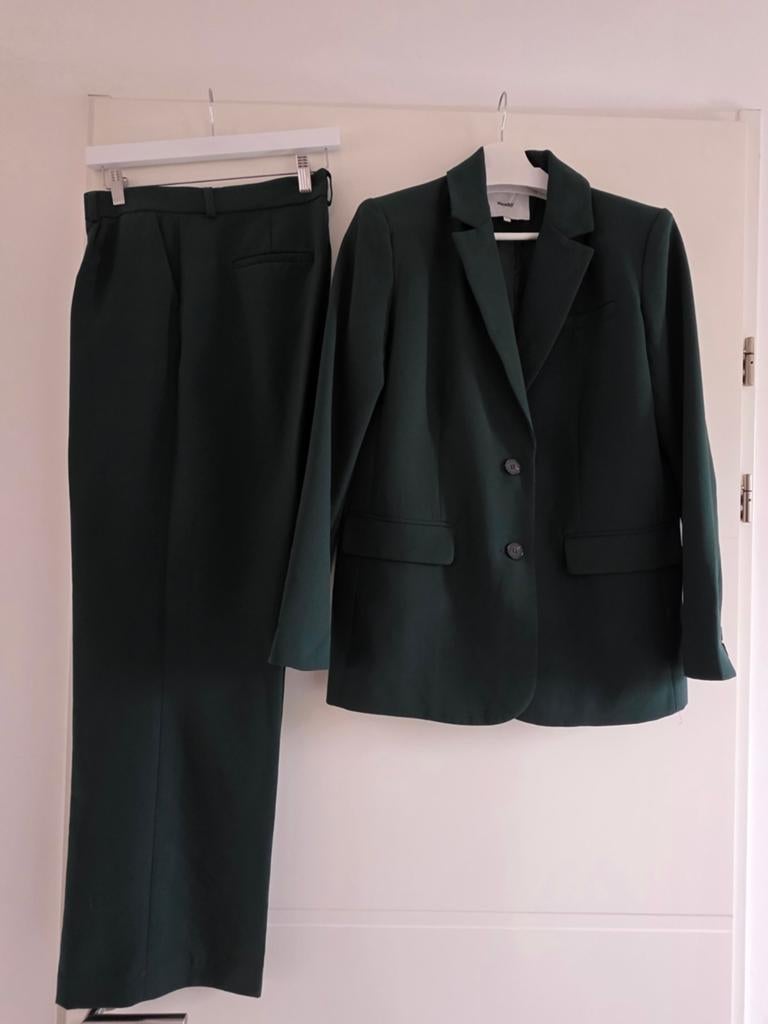 Shoeby dames kostuum groen - Colbert S, Pantalon L, Kleding | Dames, Kostuum of Pak, Ophalen of Verzenden, Shoeby, Gedragen