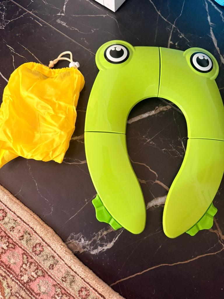 Nieuw opvouwbaar baby toiletbril kikker design, Kinderen en Baby's, Badjes en Verzorging, Overige merken, Overige typen, Nieuw