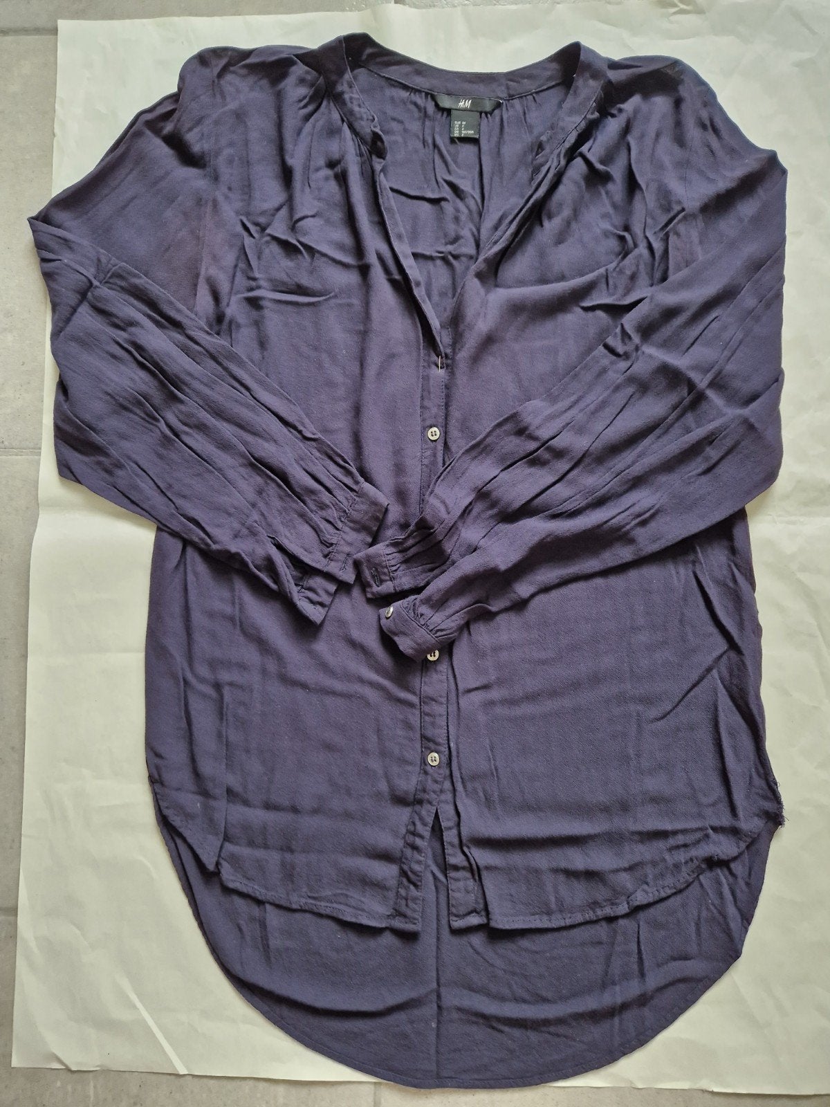 Blauwe blouse van H&M. Maat 34 valt als 38-40, Kleding | Dames, Maat 38/40 (M), H&M, Blauw, Ophalen of Verzenden