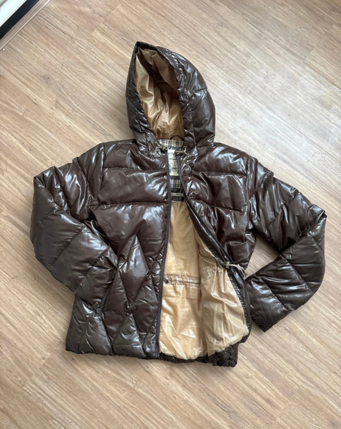 McGregor Dames Winterjas - Bruin Glanzend, Maat M, Kleding | Dames, Ophalen of Verzenden, Zo goed als nieuw, Maat 38/40 (M), Bruin