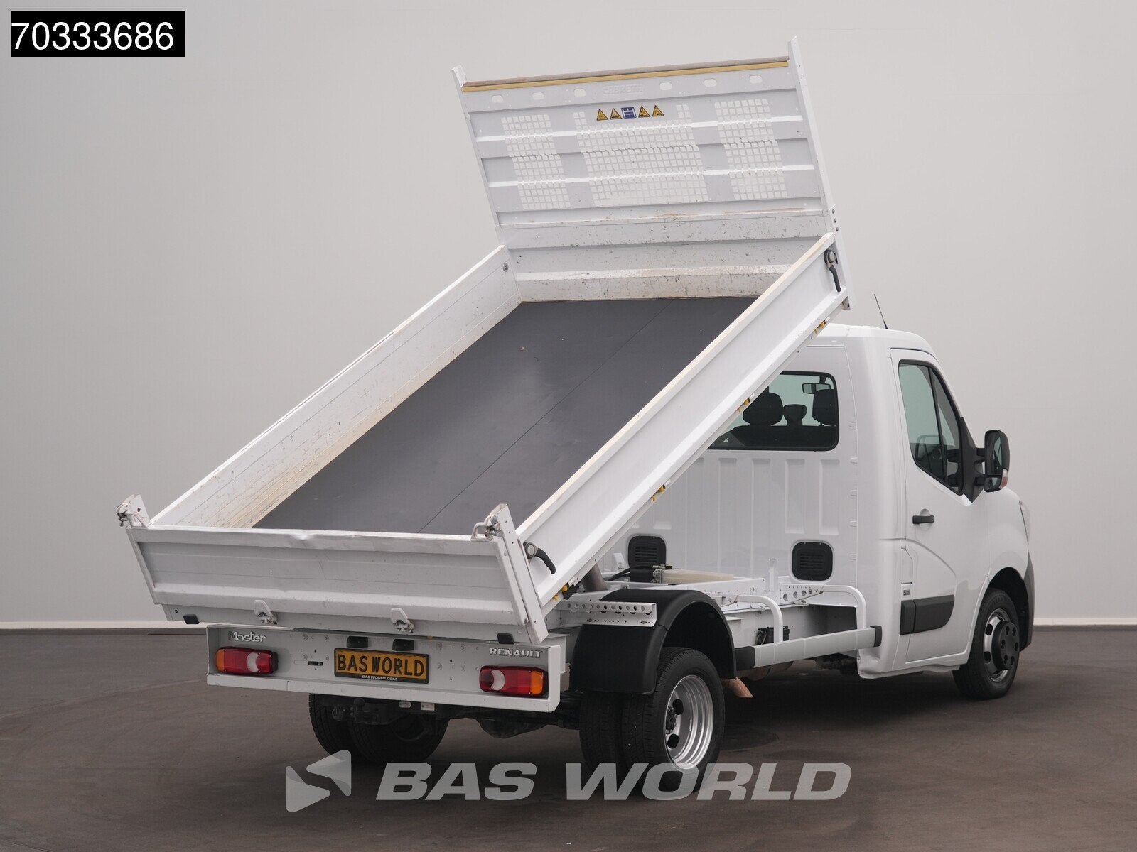 Renault Master 130PK Kipper Dubbellucht 3,5t Trekhaak Airco, Stof, Gebruikt, Euro 6, 4 cilinders