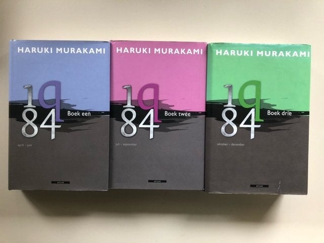 Haruki Murakami: 1Q84, drie delen hardcover, Ophalen of Verzenden, Zo goed als nieuw
