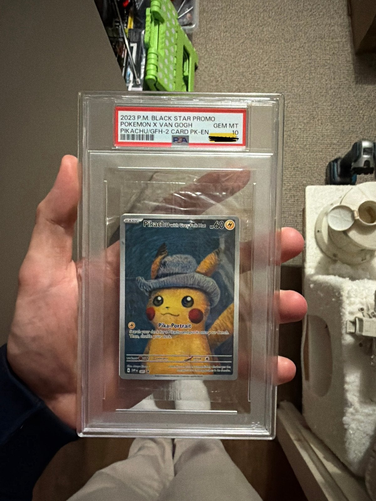 PSA 10 Pikachu Van Gogh, Ophalen of Verzenden, Zo goed als nieuw, Losse kaart, Foil