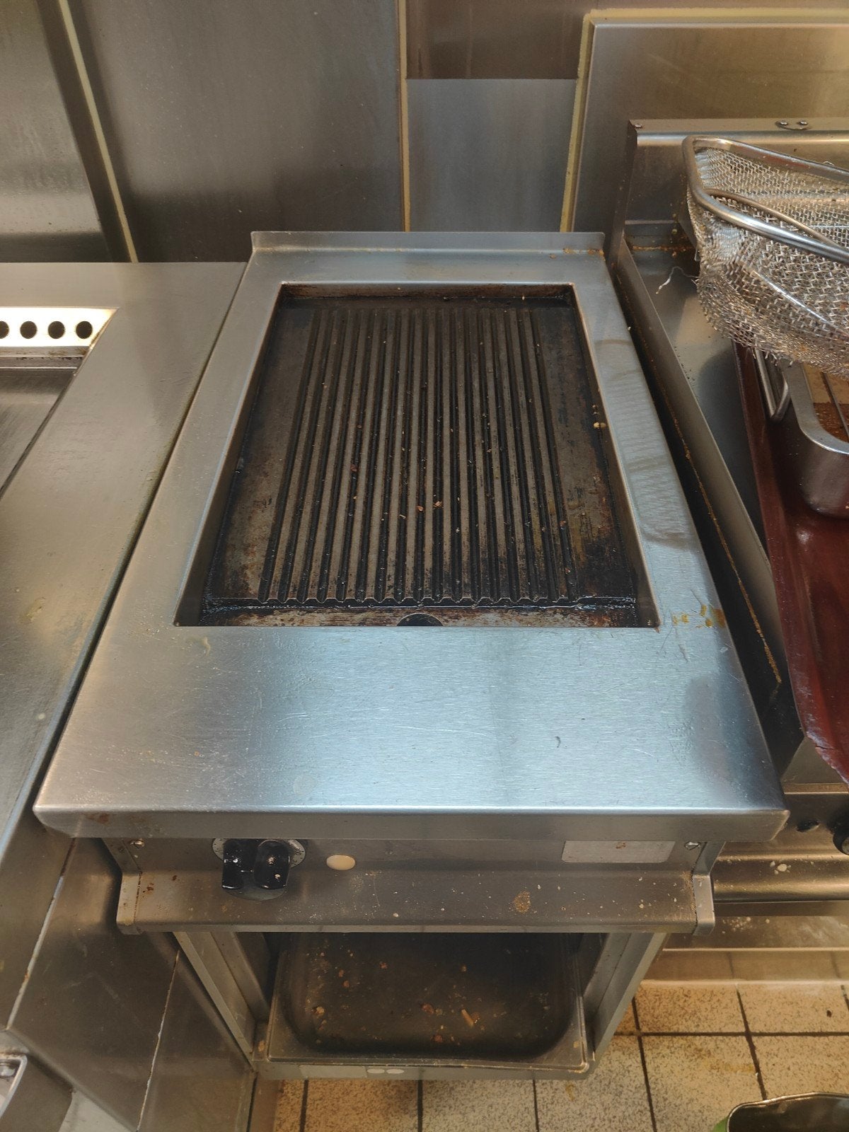 Professionele Inbouw Grillplaat - Gebruikt, Ophalen of Verzenden, Gebruikt, Tafelgrill