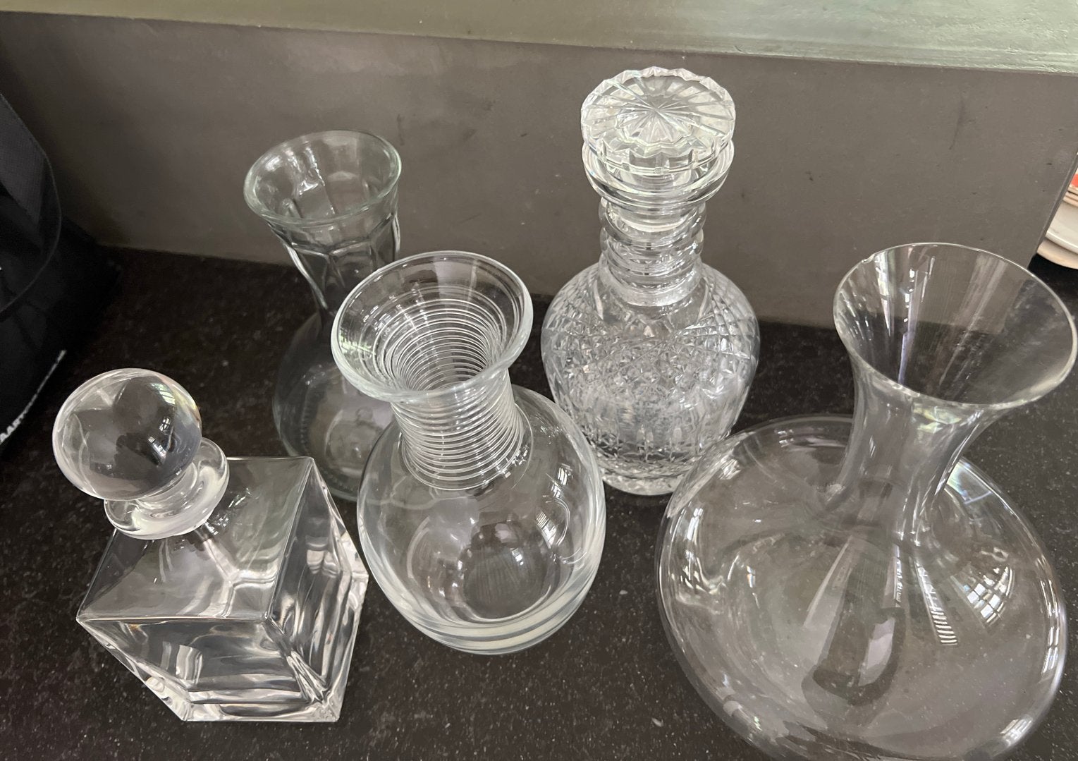 Diverse karaffen - apart of samen te koop, Ophalen of Verzenden