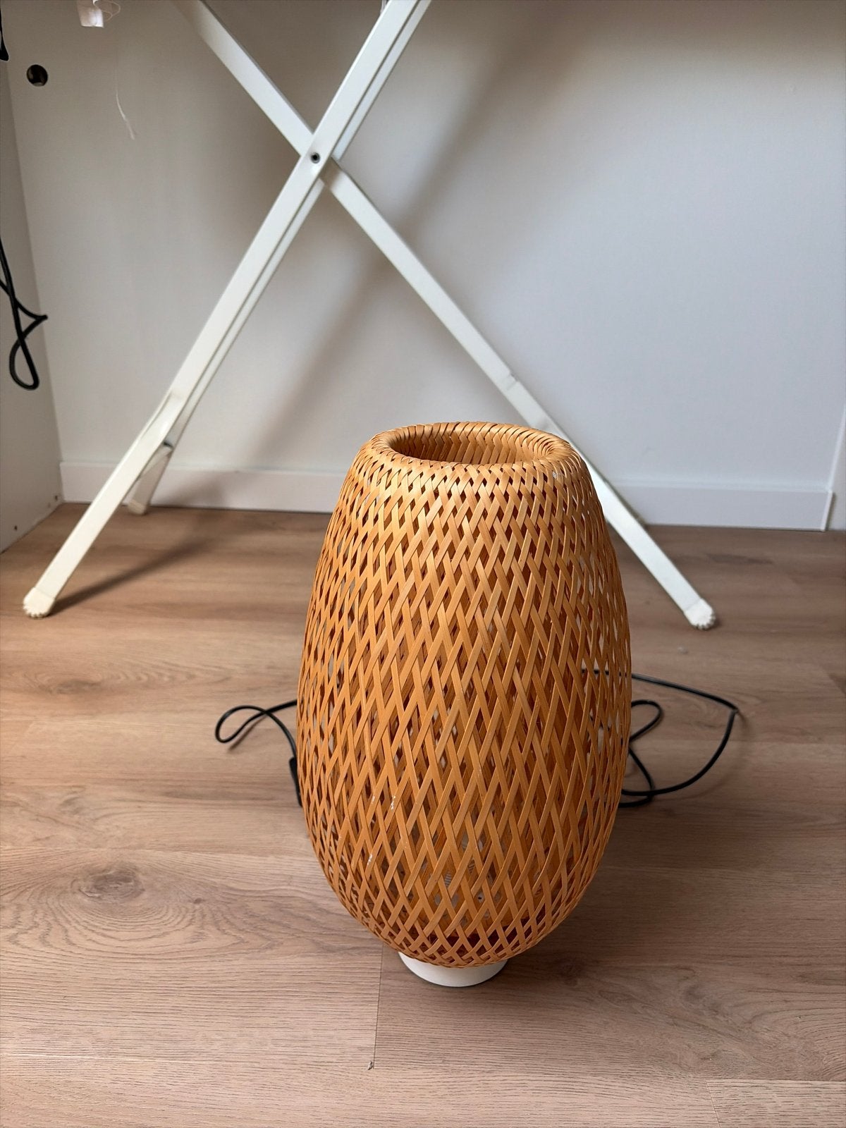 IKEA Tafellamp van bamboe - Sfeervolle verlichting, Scandinavisch, Natuurlijk materiaal, E14 (klein), IKEA