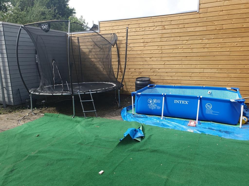 Trampoline met net 2,50, Ophalen of Verzenden, Gebruikt