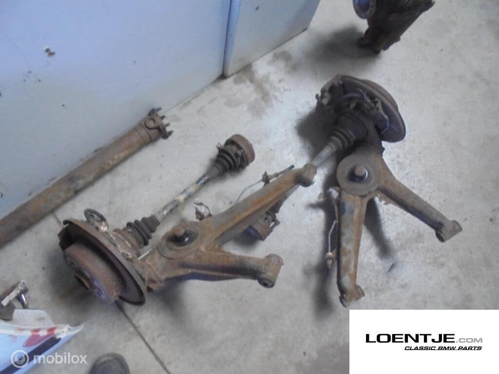 set draagarmen achter met schijven BMW e30 325i 320i 318i, Gebruikt, Ophalen of Verzenden, BMW, BMW