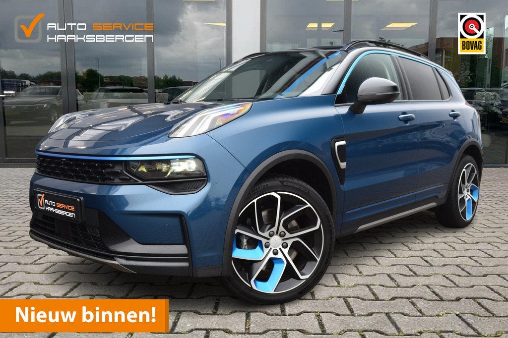 Lynk & Co 01 1.5 | Pano | 360 Camera | ACC | (bj 2022), Auto's, Lynk & Co, Stof, Zwart, Blauw, Plug-in hybride