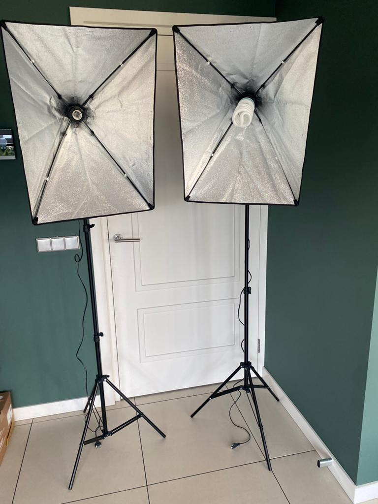 2 studiolampen weinig gebruikt, Ophalen, Zo goed als nieuw, Lamp of Flitsset