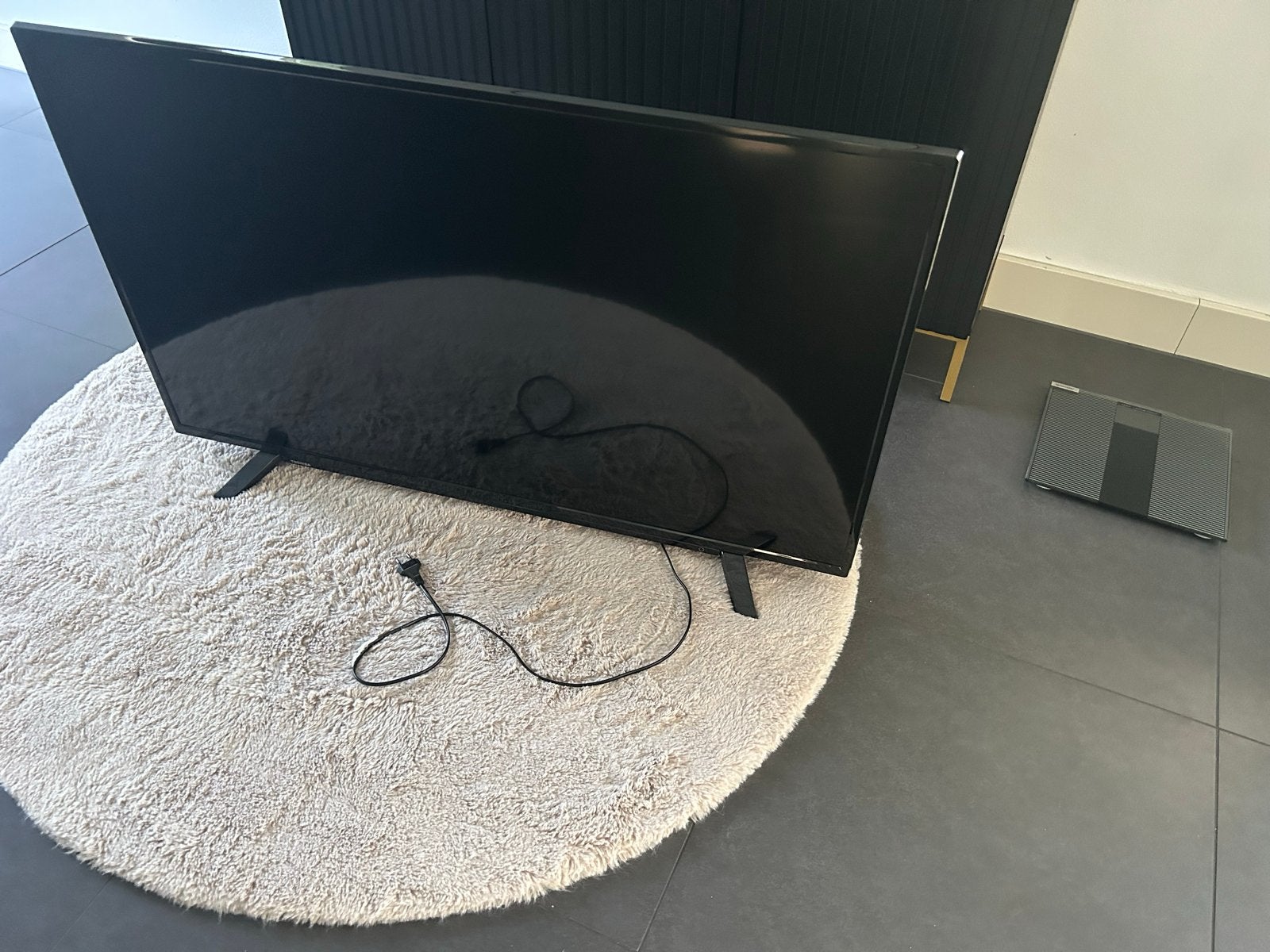 Zwarte TV toshiba, Ophalen, Zo goed als nieuw, 100 cm of meer, Toshiba
