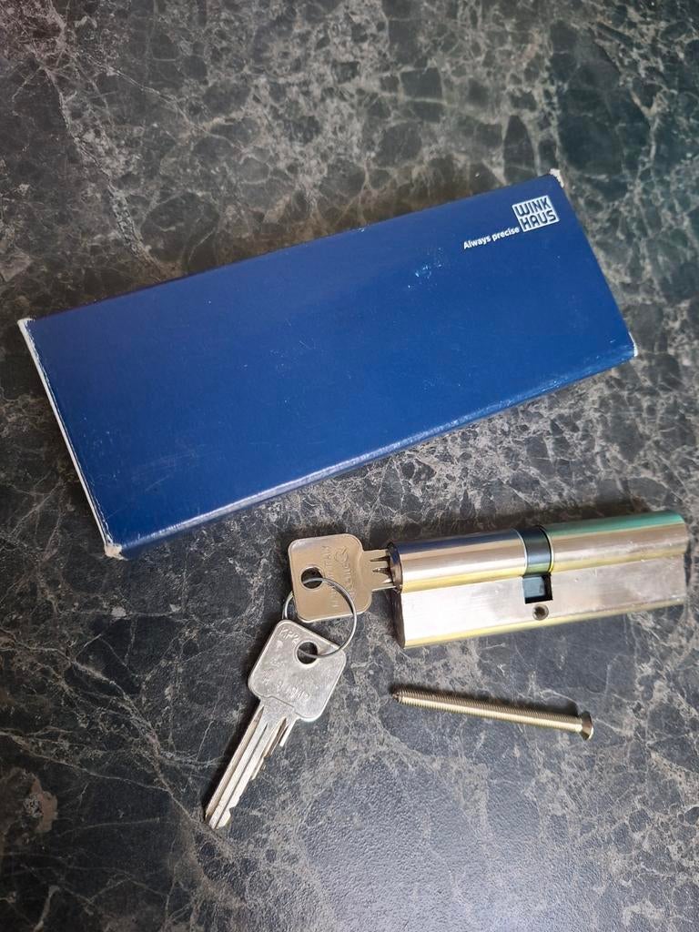 Winkhaus SKG** Cilinderslot 100mm met 2 sleutels, Ophalen of Verzenden, Gebruikt
