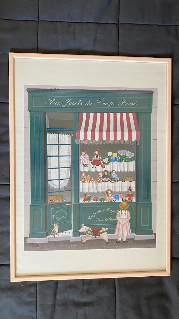 Poster retro speelgoedwinkel, Ophalen, A1 t/m A3, Film en Tv, Rechthoekig Staand